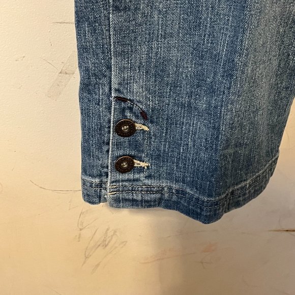 LEE | Women's Just Below The Waist Jeans Capri Blue Size 18 - Picture 3 of 9